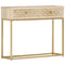 vidaXL Console Table Gold 90x30x75 cm Solid Mango Wood