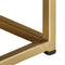 vidaXL Coffee Table Black and Gold 90x50x35 cm Solid Mango Wood