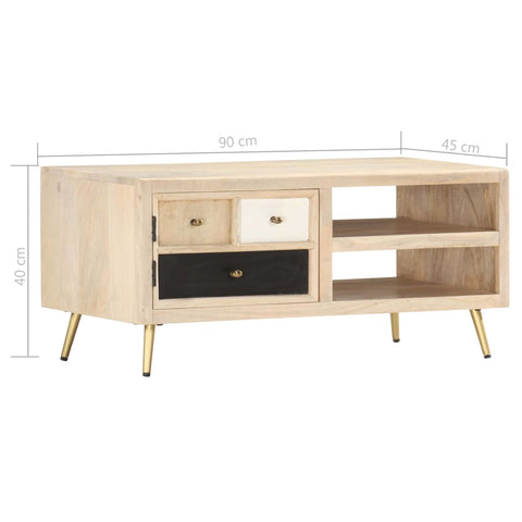 vidaXL Coffee Table 90x45x40 cm Solid Mango Wood