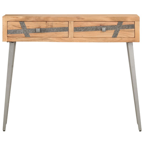 vidaXL Console Table 90x30x75 cm Solid Acacia Wood