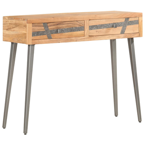 vidaXL Console Table 90x30x75 cm Solid Acacia Wood