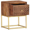 vidaXL Bedside Cabinet 40x30x50 cm Solid Mango Wood
