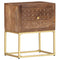 vidaXL Bedside Cabinet 40x30x50 cm Solid Mango Wood
