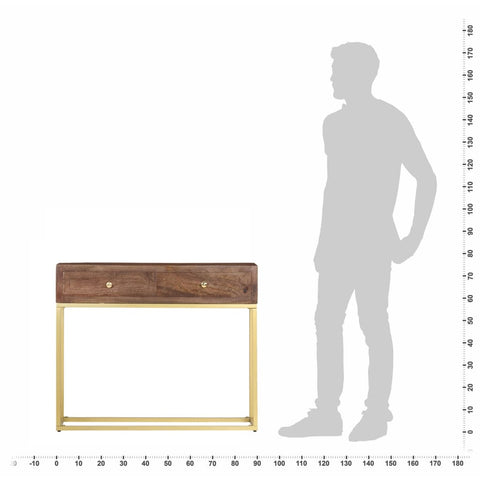 vidaXL Console Table 90x30x75 cm Solid Mango Wood