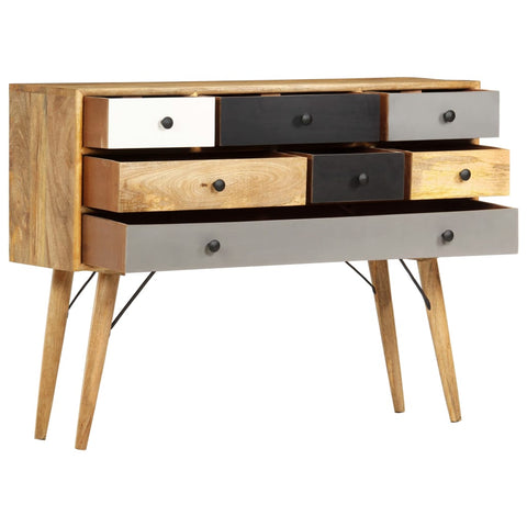 vidaXL Sideboard 110x30x82 cm Solid Mango Wood