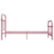 284510 vidaXL Bed Frame without Mattress Pink Metal 90x200 cm