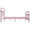 284512 vidaXL Bed Frame without Mattress Pink Metal 120x200 cm