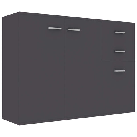 vidaXL Sideboard Grey 105x30x75 cm Engineered Wood