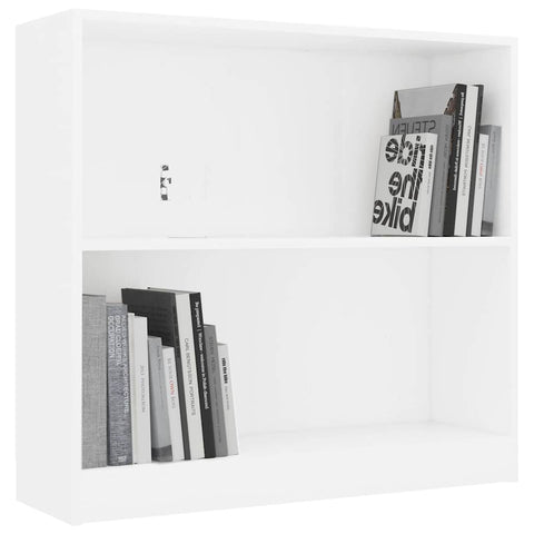 vidaXL Bookshelf White 80x24x75 cm Engineered Wood