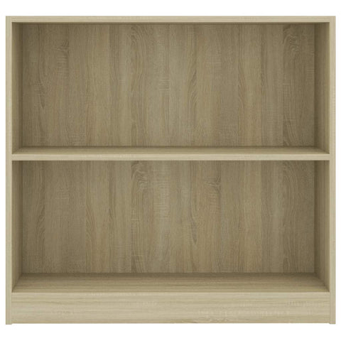 vidaXL Bookshelf Sonoma Oak 80x24x75 cm Engineered Wood