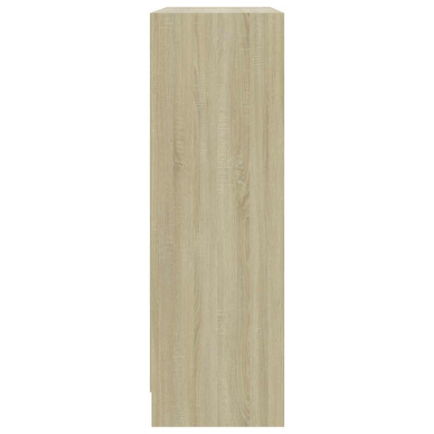 vidaXL Bookshelf Sonoma Oak 80x24x75 cm Engineered Wood