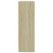 vidaXL Bookshelf Sonoma Oak 80x24x75 cm Engineered Wood