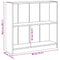 vidaXL Bookshelf Concrete Grey 80x24x75 cm Engineered Wood