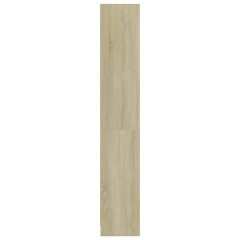 vidaXL 4-Tier Book Cabinet Sonoma Oak 80x24x142 cm Engineered Wood