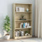 vidaXL 4-Tier Book Cabinet Sonoma Oak 80x24x142 cm Engineered Wood