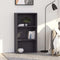 vidaXL 3-Tier Book Cabinet Grey 60x30x114 cm Engineered Wood