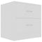 vidaXL Bedside Cabinet White 40x30x40 cm Engineered Wood