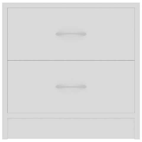 vidaXL Bedside Cabinets 2 pcs White 40x30x40 cm Engineered Wood
