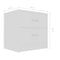 vidaXL Bedside Cabinets 2 pcs White 40x30x40 cm Engineered Wood
