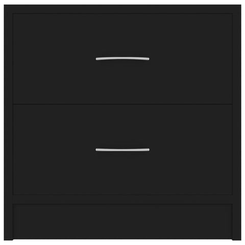 vidaXL Bedside Cabinets 2 pcs Black 40x30x40 cm Engineered Wood