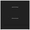 vidaXL Bedside Cabinets 2 pcs Black 40x30x40 cm Engineered Wood