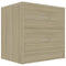 vidaXL Bedside Cabinets 2 pcs Sonoma Oak 40x30x40 cm Engineered Wood