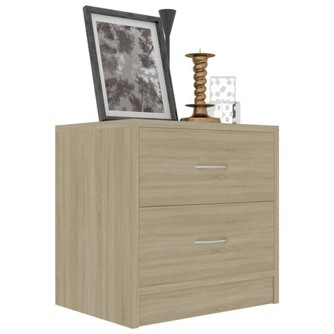 vidaXL Bedside Cabinets 2 pcs Sonoma Oak 40x30x40 cm Engineered Wood
