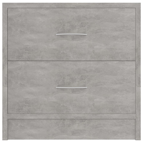 vidaXL Bedside Cabinet Concrete Grey 40x30x40 cm Engineered Wood