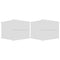 vidaXL Bedside Cabinets 2 pcs White 40x30x30 cm Engineered Wood