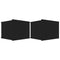 vidaXL Bedside Cabinets 2 pcs Black 40x30x30 cm Engineered Wood