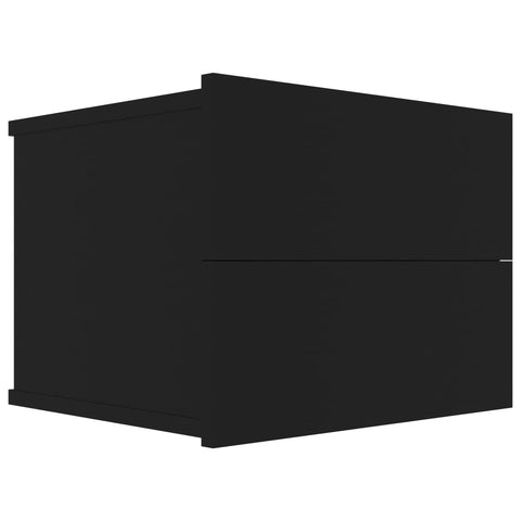 vidaXL Bedside Cabinets 2 pcs Black 40x30x30 cm Engineered Wood