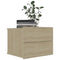 vidaXL Bedside Cabinet Sonoma Oak 40x30x30 cm Engineered Wood