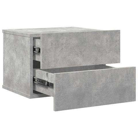 vidaXL Bedside Cabinet Concrete Grey 40x30x30 cm Engineered Wood