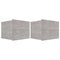vidaXL Bedside Cabinets 2 pcs Concrete Grey 40x30x30 cm Engineered Wood