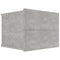 vidaXL Bedside Cabinets 2 pcs Concrete Grey 40x30x30 cm Engineered Wood