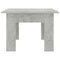 vidaXL Coffee Table Concrete Grey 100x60x42 cm Engineered Wood
