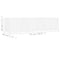 vidaXL CD Wall Shelf White 75x18x18 cm Engineered Wood