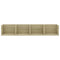 vidaXL CD Wall Shelf Sonoma Oak 100x18x18 cm Engineered Wood