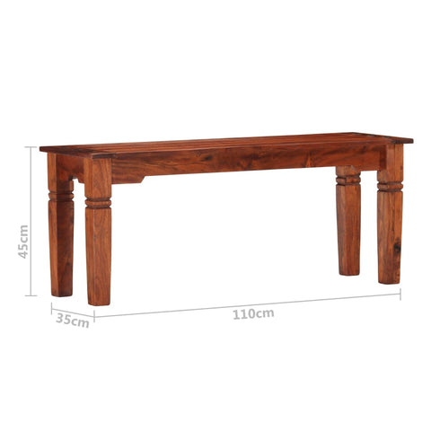 vidaXL Bench 110 cm Solid Acacia Wood