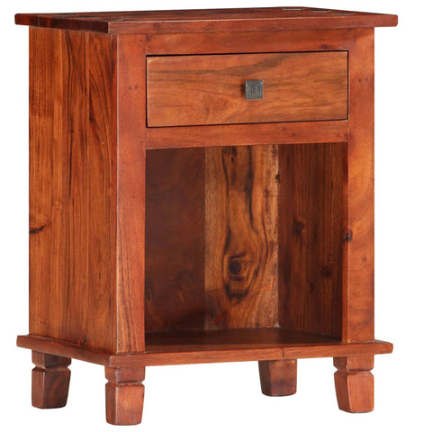 vidaXL Bedside Cabinet 40x30x50 cm Solid Acacia Wood