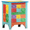 vidaXL Hand Painted bedside Cabinet 40x30x50 cm Solid Mango Wood