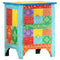 vidaXL Hand Painted bedside Cabinet 40x30x50 cm Solid Mango Wood
