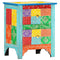 vidaXL Hand Painted bedside Cabinet 40x30x50 cm Solid Mango Wood