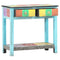 vidaXL Hand Painted Console Table 80x35x75 cm Solid Mango Wood