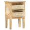 vidaXL Hand Painted bedside Cabinet 40x30x60 cm Solid Mango Wood