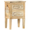 vidaXL Hand Painted bedside Cabinet 40x30x60 cm Solid Mango Wood