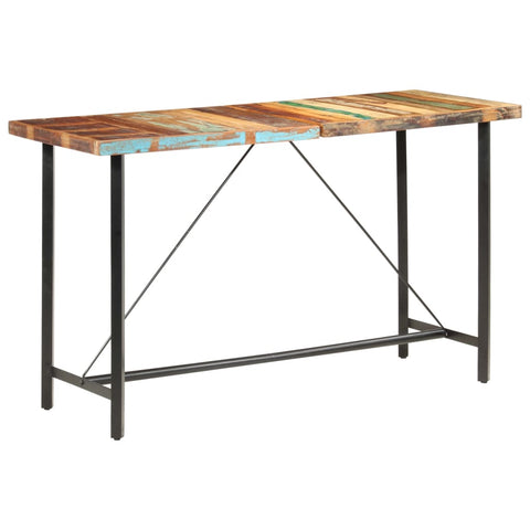 vidaXL Bar Table 180x70x107 cm Solid Reclaimed Wood
