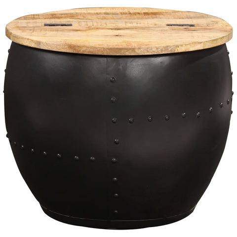 vidaXL Coffee Table Round 53x43 cm Solid Mango Wood