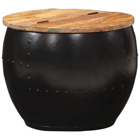 vidaXL Coffee Table Round 53x43 cm Solid Mango Wood