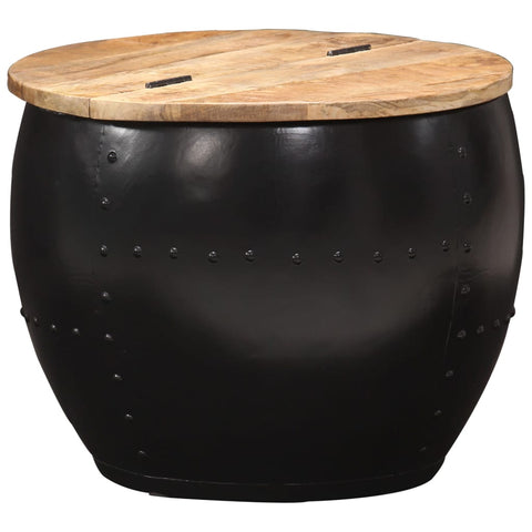 vidaXL Coffee Table Round 53x43 cm Solid Mango Wood